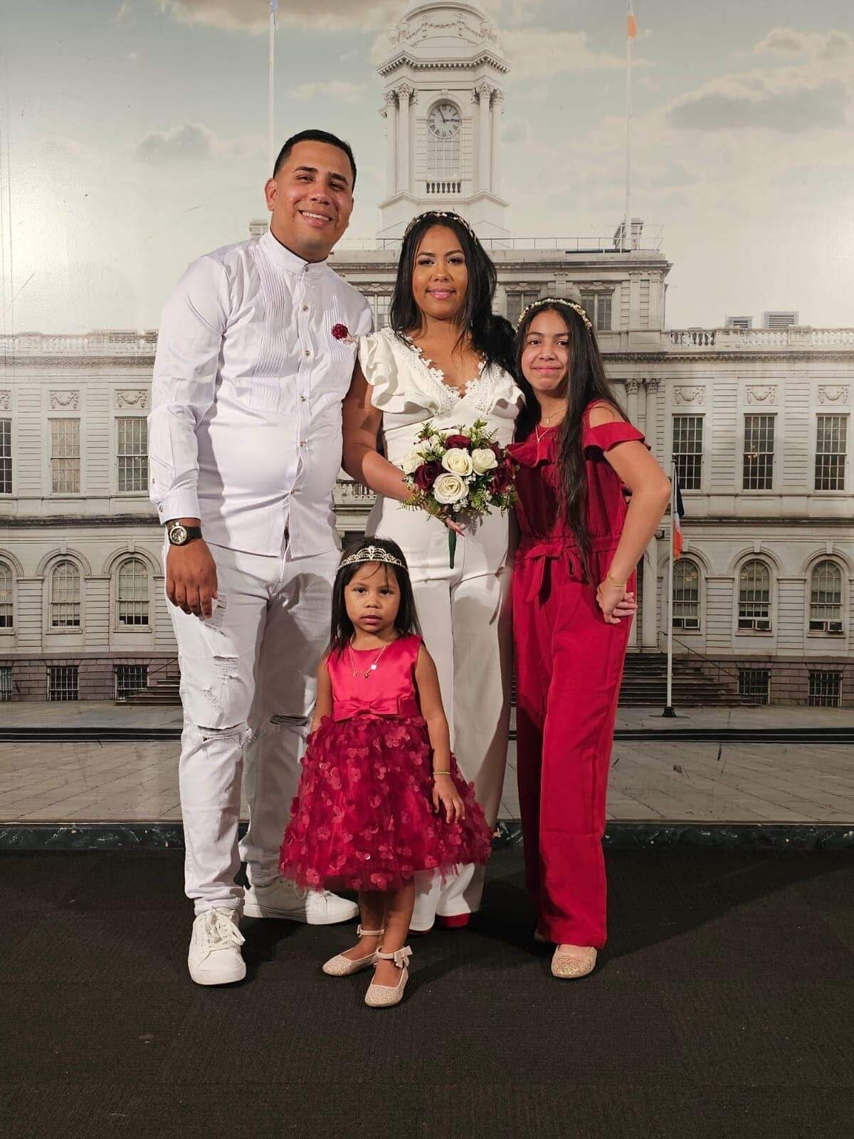 Kenly Millan Aponte, 35, center, died April 29 after a “mommy makeover” procedure. She is pictured with her husband, Jefferson Carrasco, and two daughters.